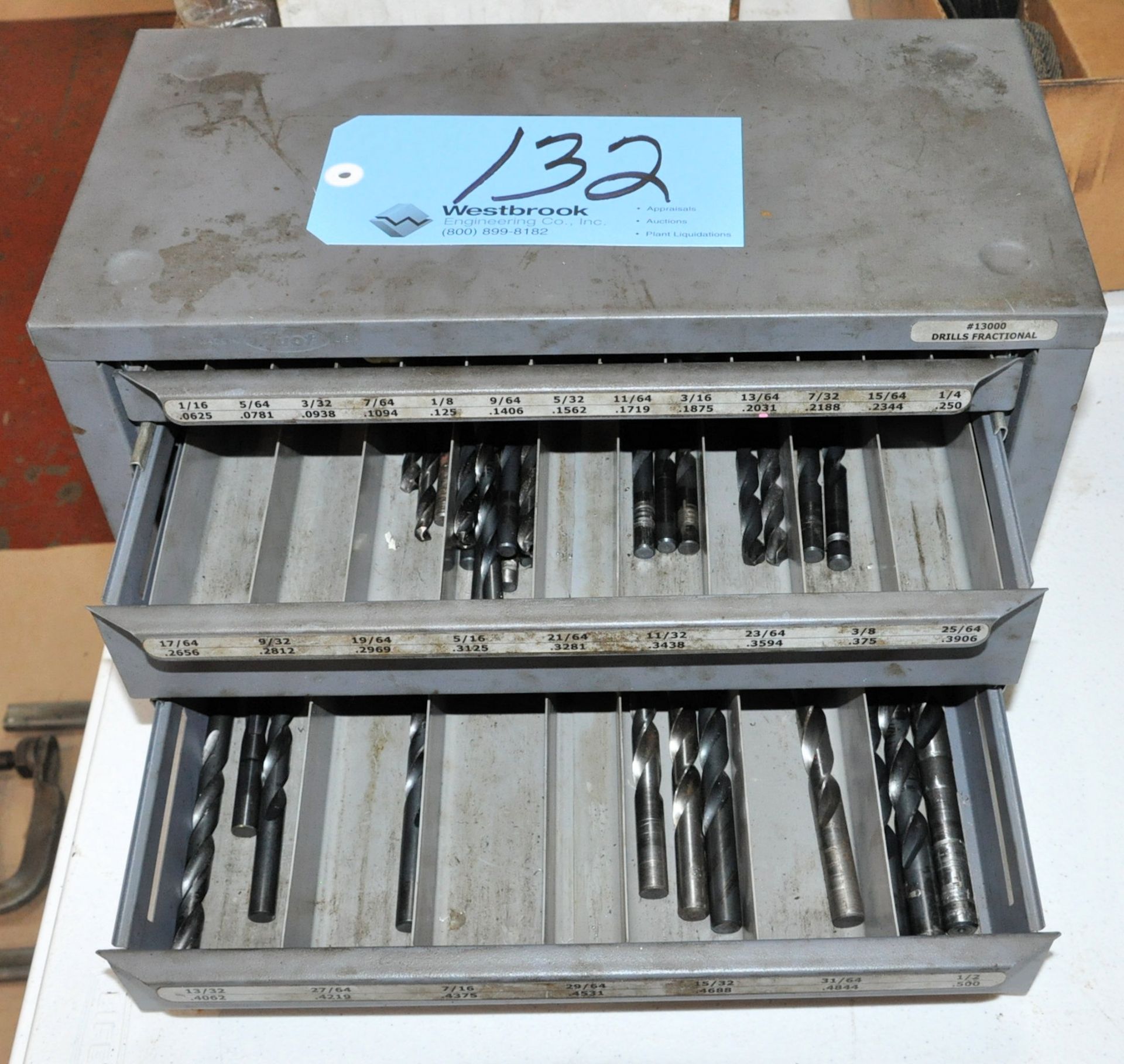 Huot 3-Drawer Drill Cabinet with Drill Contents