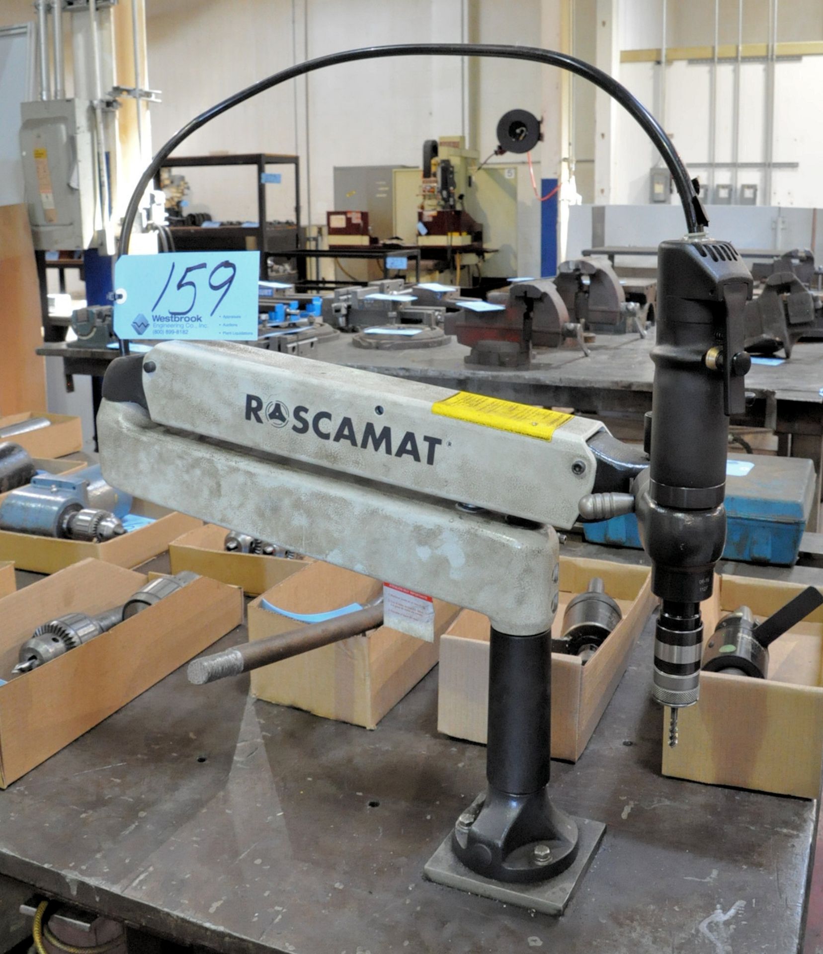 Rascamat Model 200 Articulating Arm Pneumatic Tapper (2015) (Must unbolt from Steel Table) - Image 3 of 3