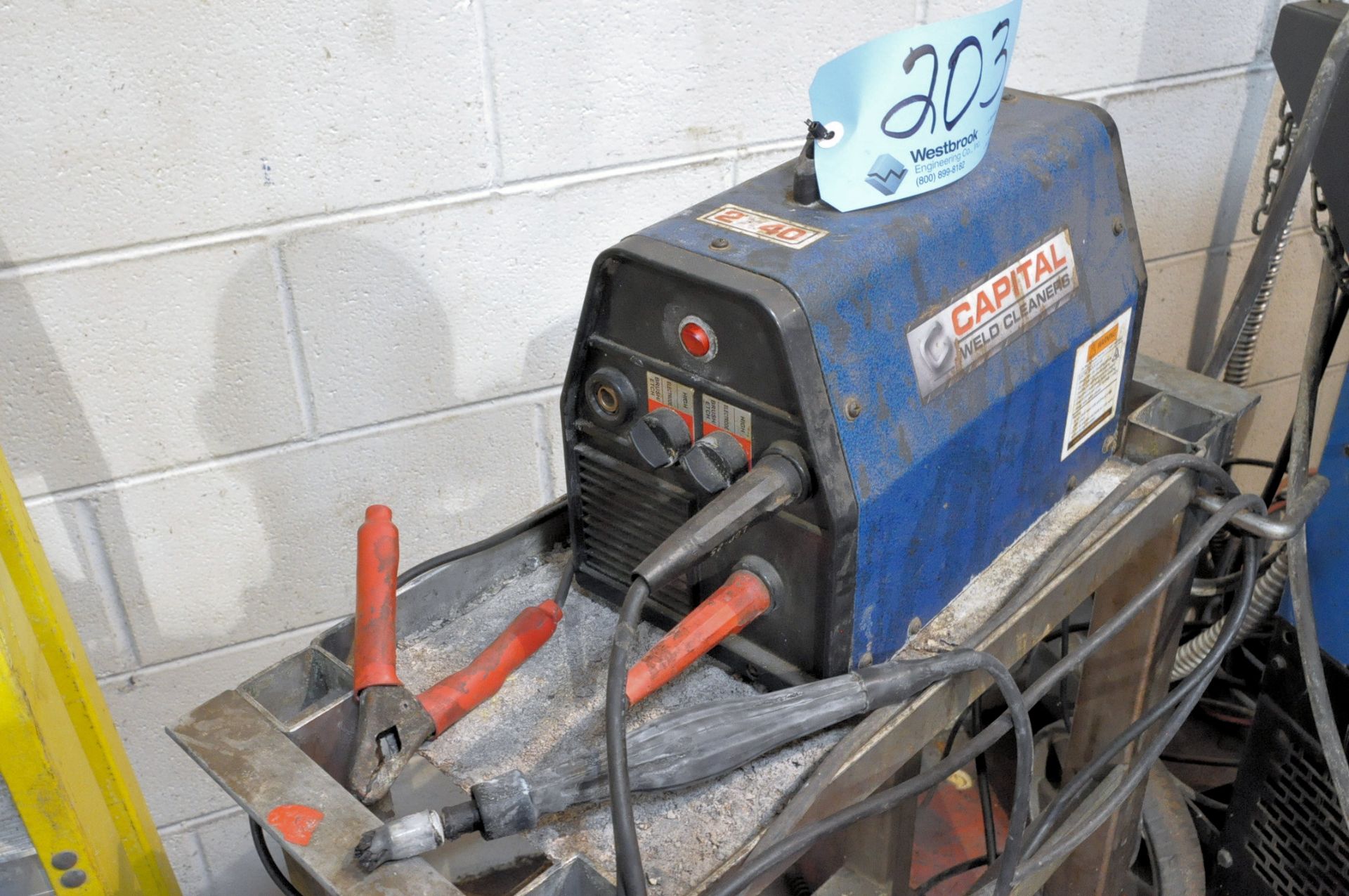 Capital 2X40 Weld Cleaner System with Leads and Cart