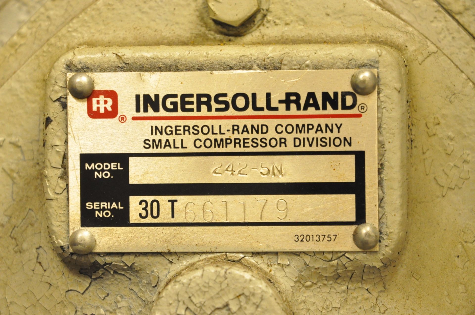 Ingersoll-Rand Model 2425N, 5-HP Vertical Tank Mounted Air Compressor - Image 3 of 3