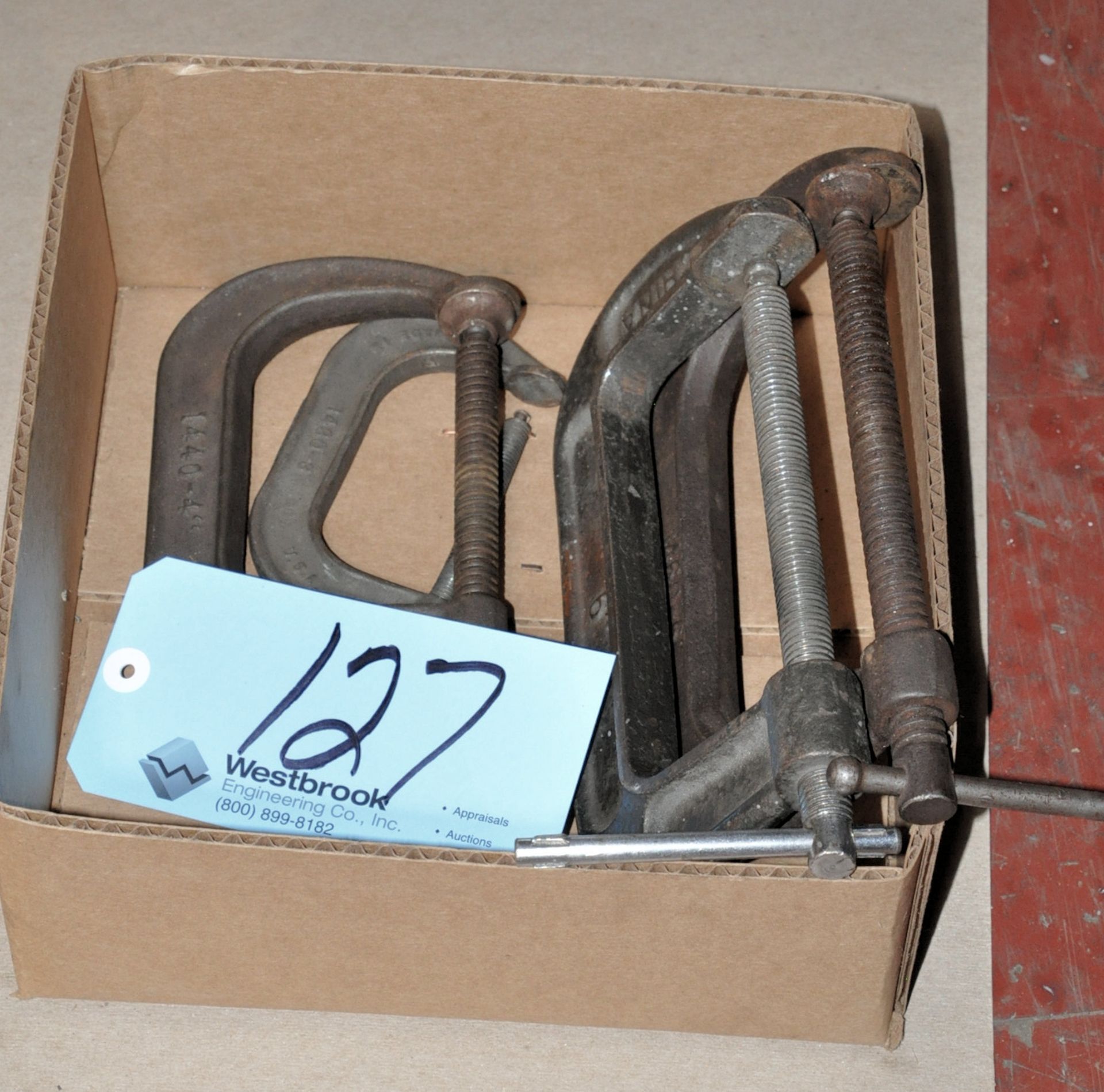 Lot-(4) Various C-Clamps in (1) Box