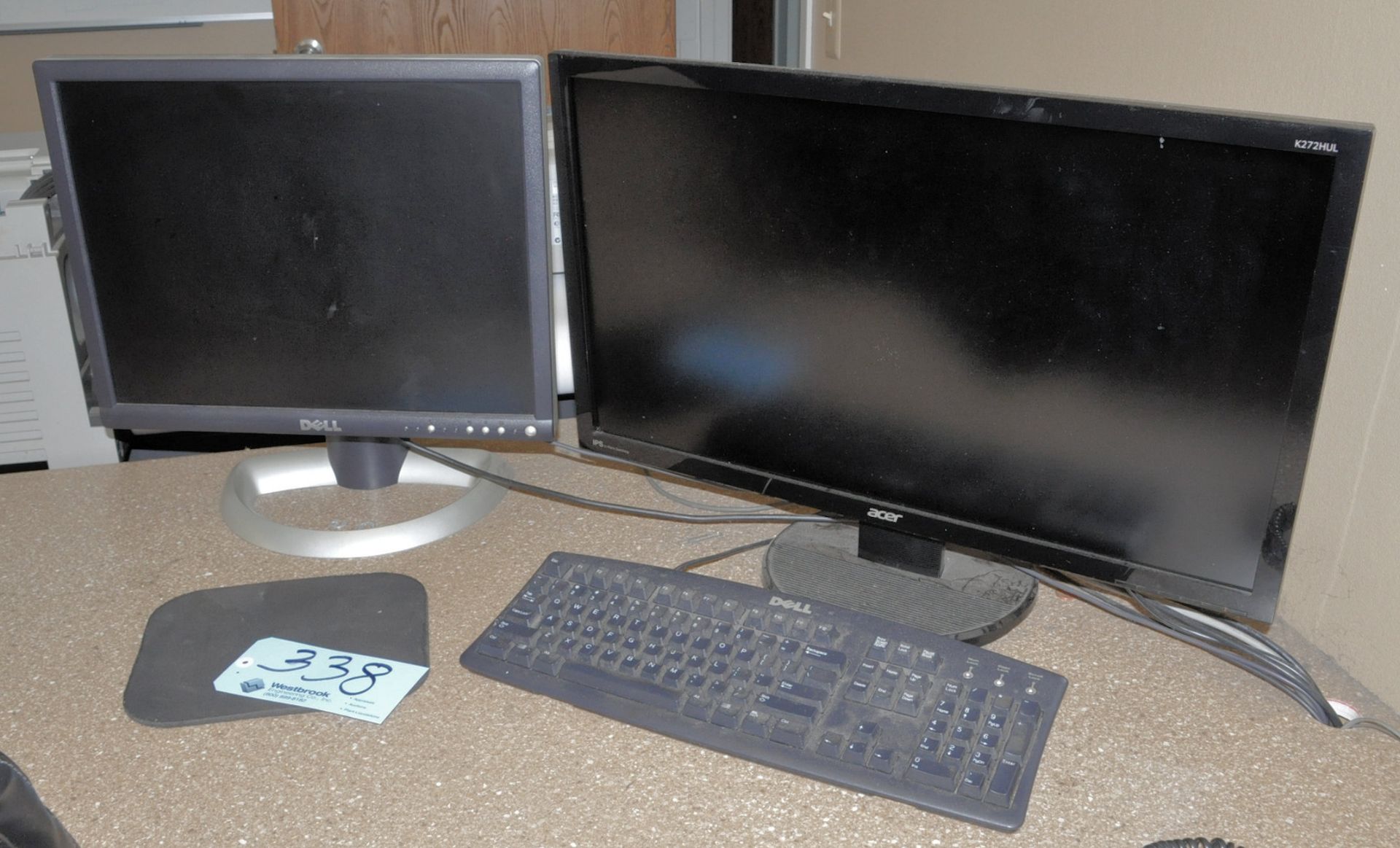 Lot-(2) Monitors, Keyboard and Brother MFC-J6535DW, Multi-Function Office Machine - Image 2 of 2