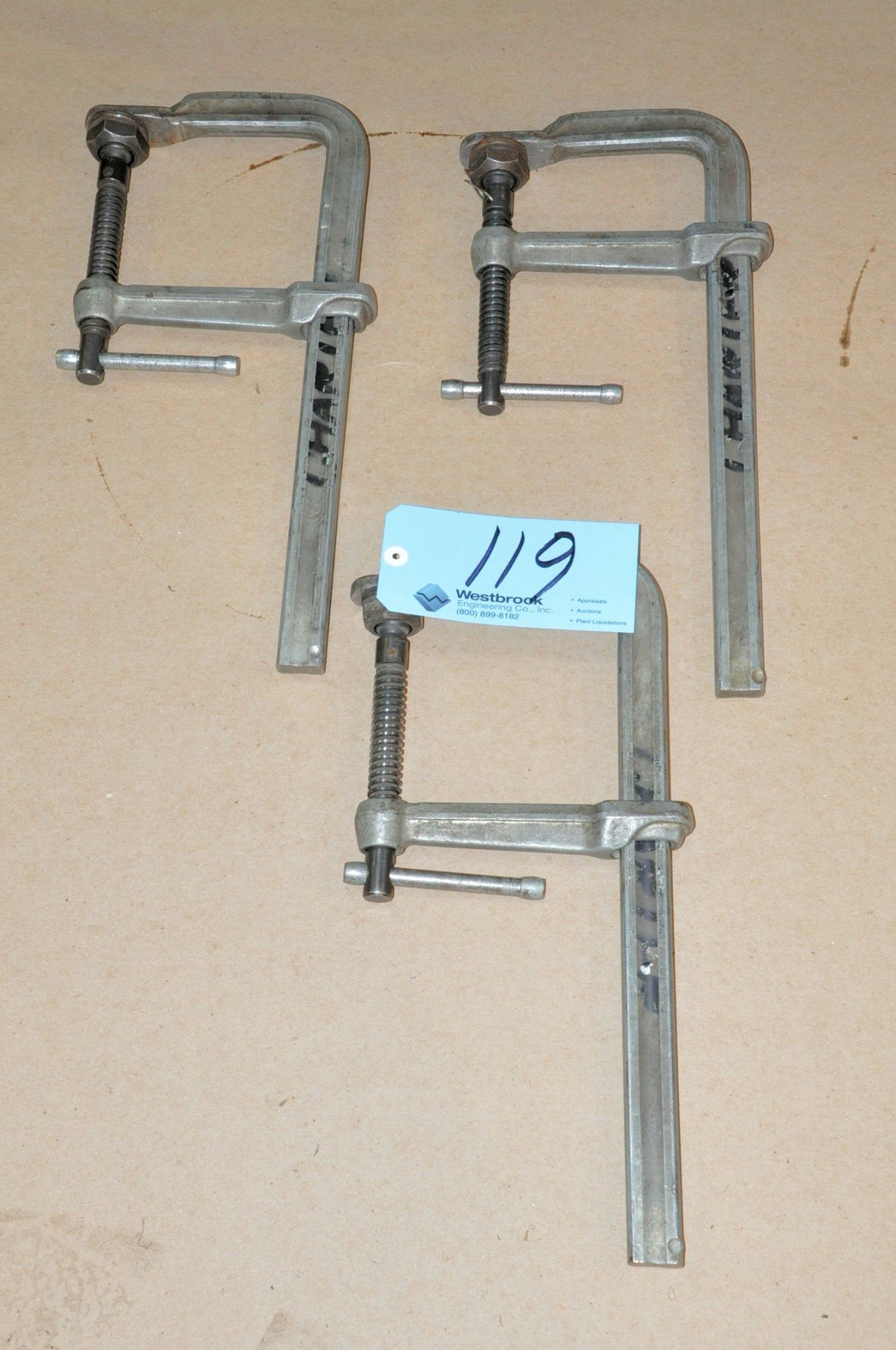 Lot-(3) 16" Bar Clamps