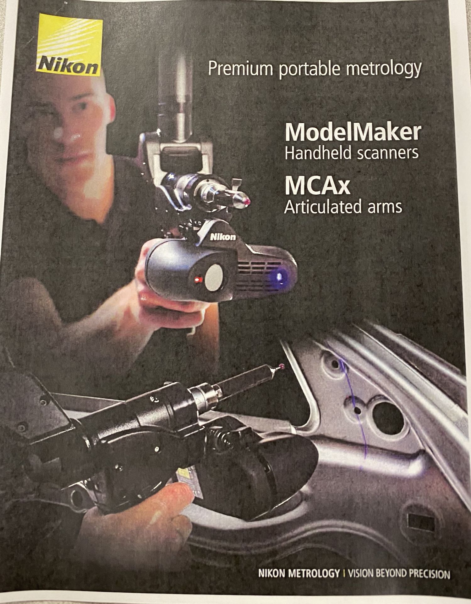 Nikon MCAx,7-Axis 3D Laser Scanner with MMDx 100 System, Deployment Arm, Computer & Software, (2017) - Image 4 of 10