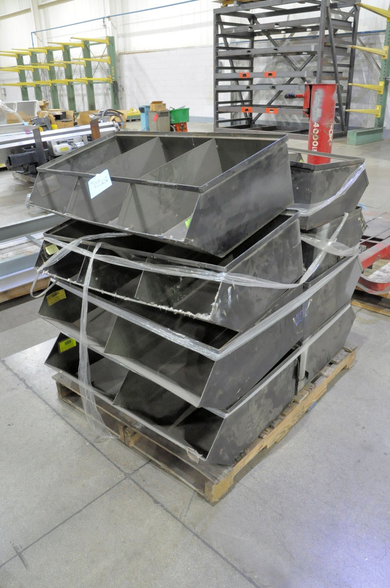 Lot-Steel Parts Bins on (1) Pallet