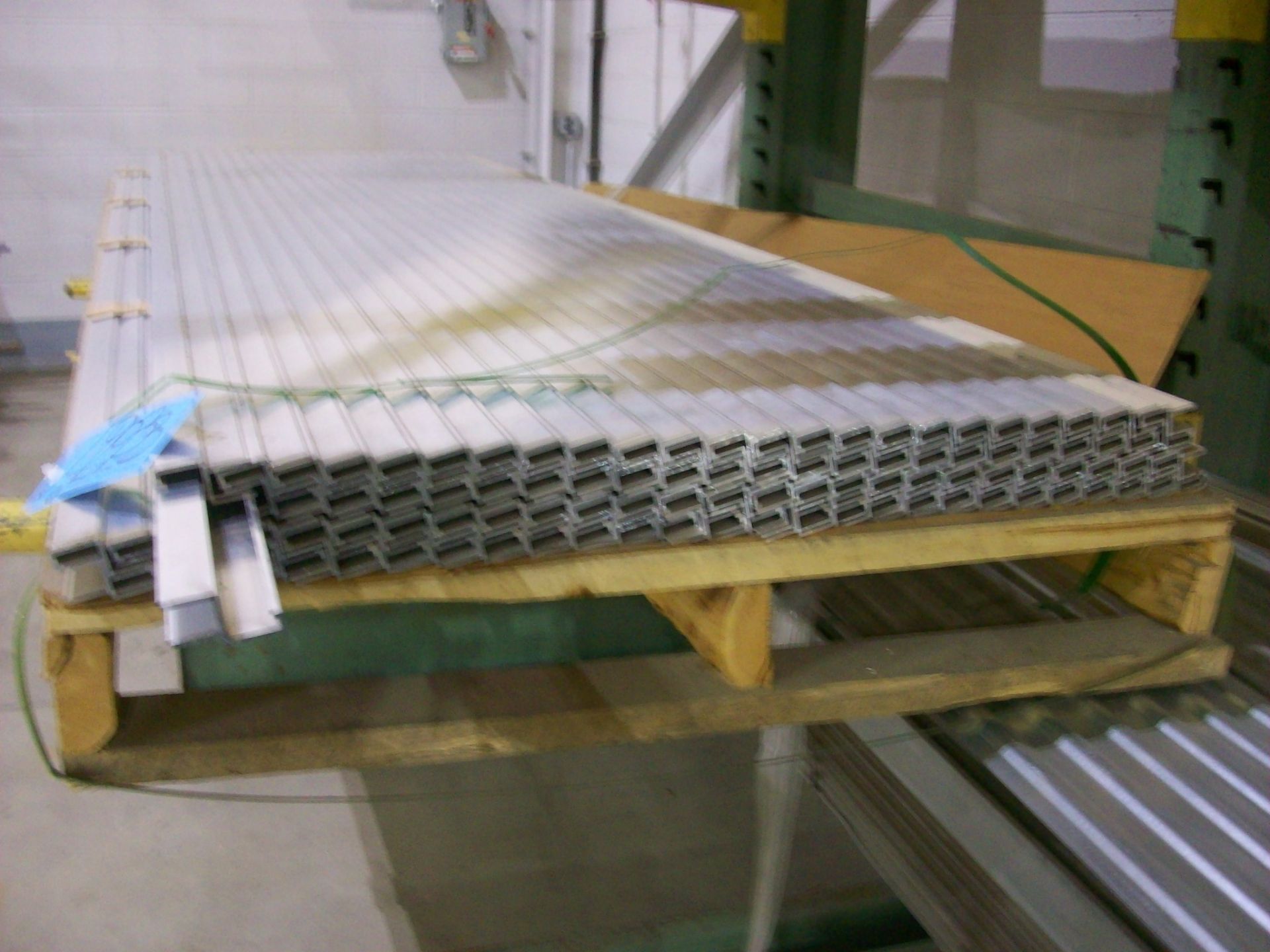 Lot-Aluminum Extrusion and Corrugated Galvanized Materials on (1) Rack, (Rack Not Included) - Image 2 of 17