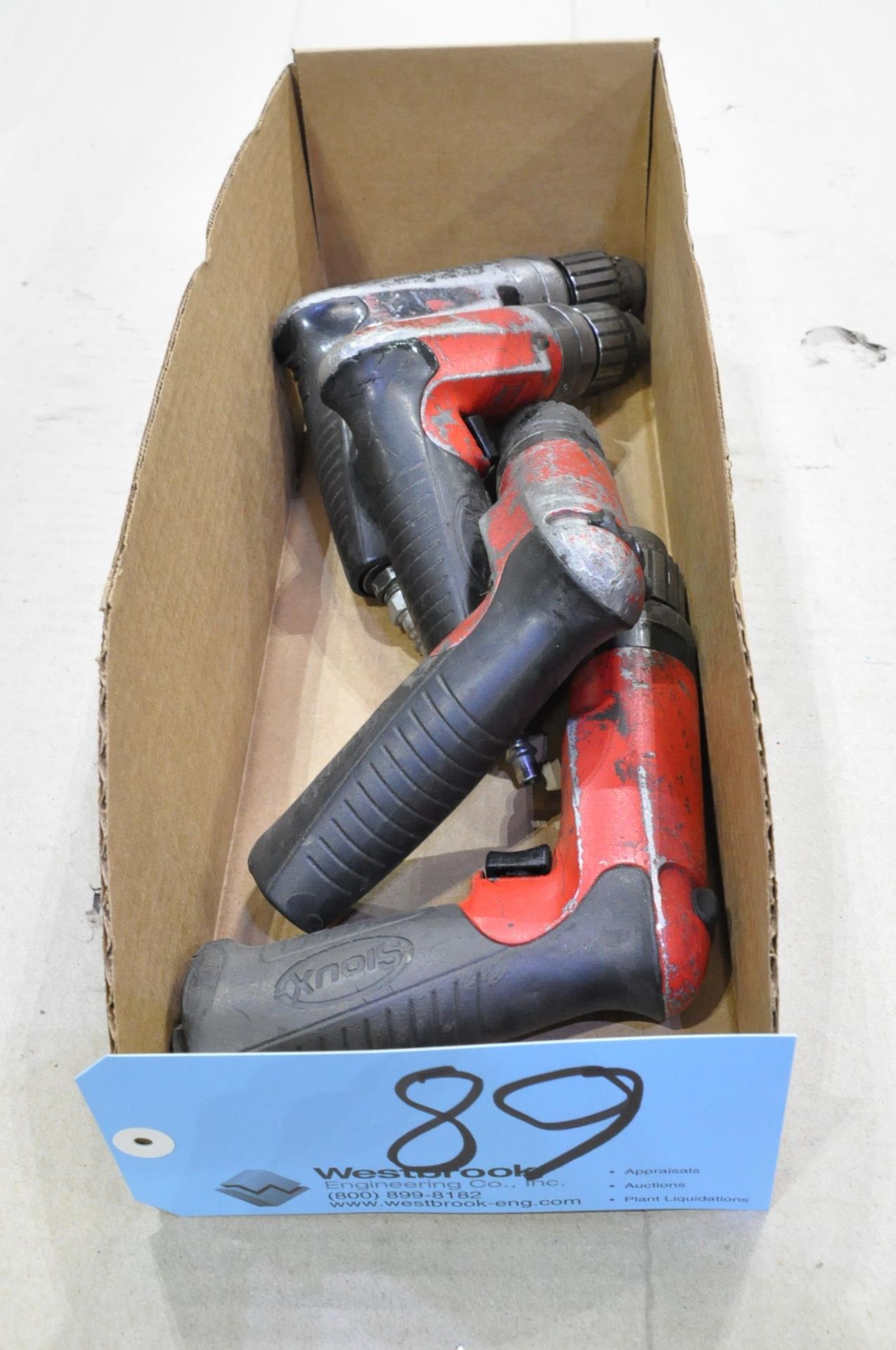 Lot-(4) Sioux Pneumatic Drills in (1) Box