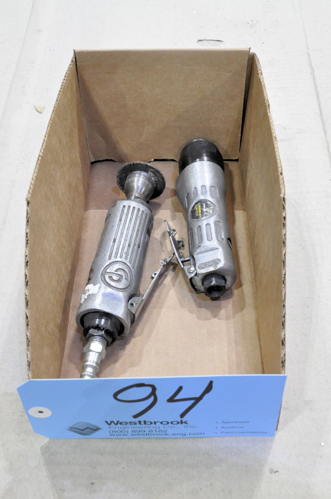 Lot-(2) Pneumatic Straight Die Grinders in (1) Box