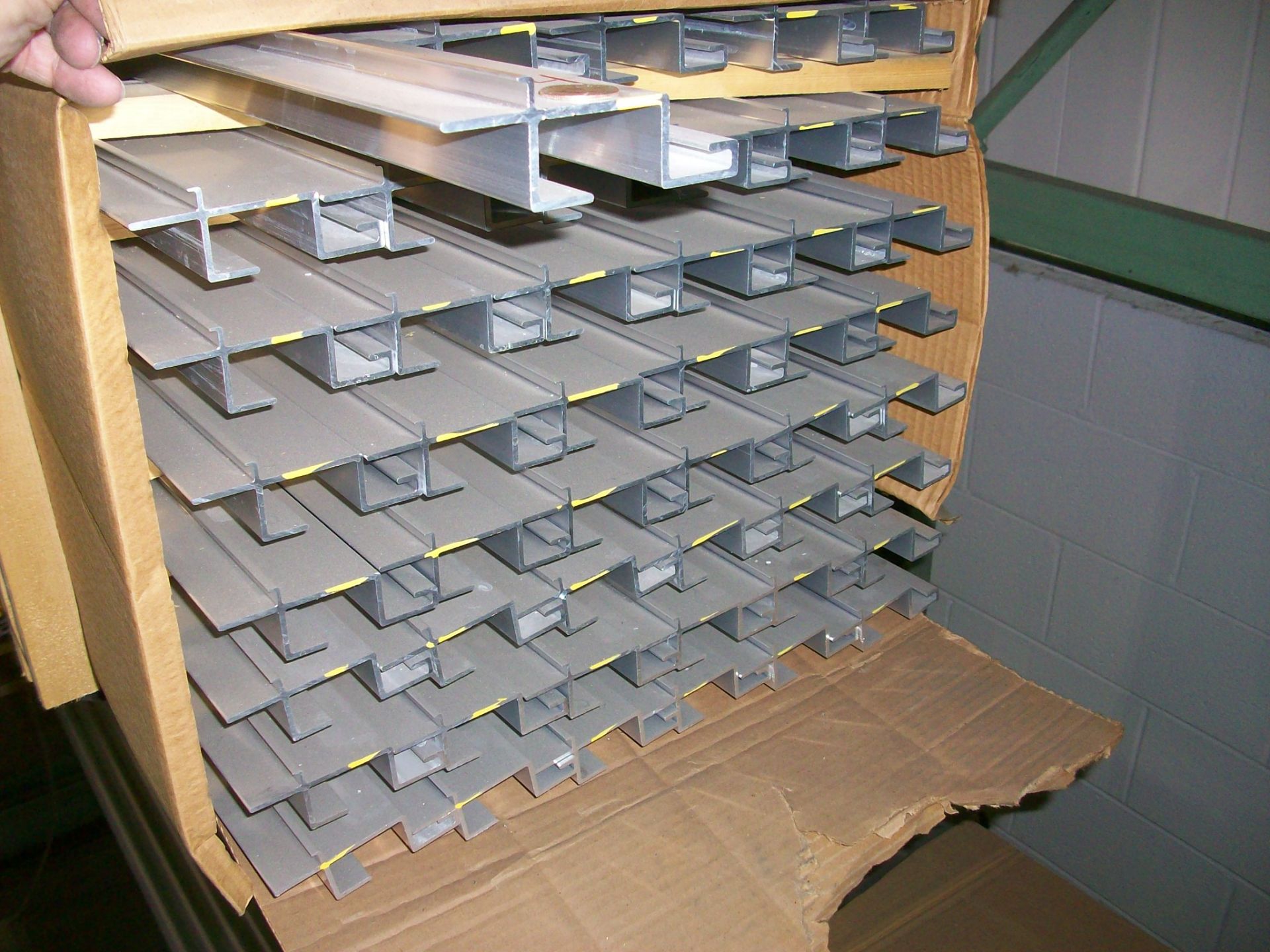 Lot-Aluminum Extrusion and Corrugated Galvanized Materials on (1) Rack, (Rack Not Included) - Image 14 of 17