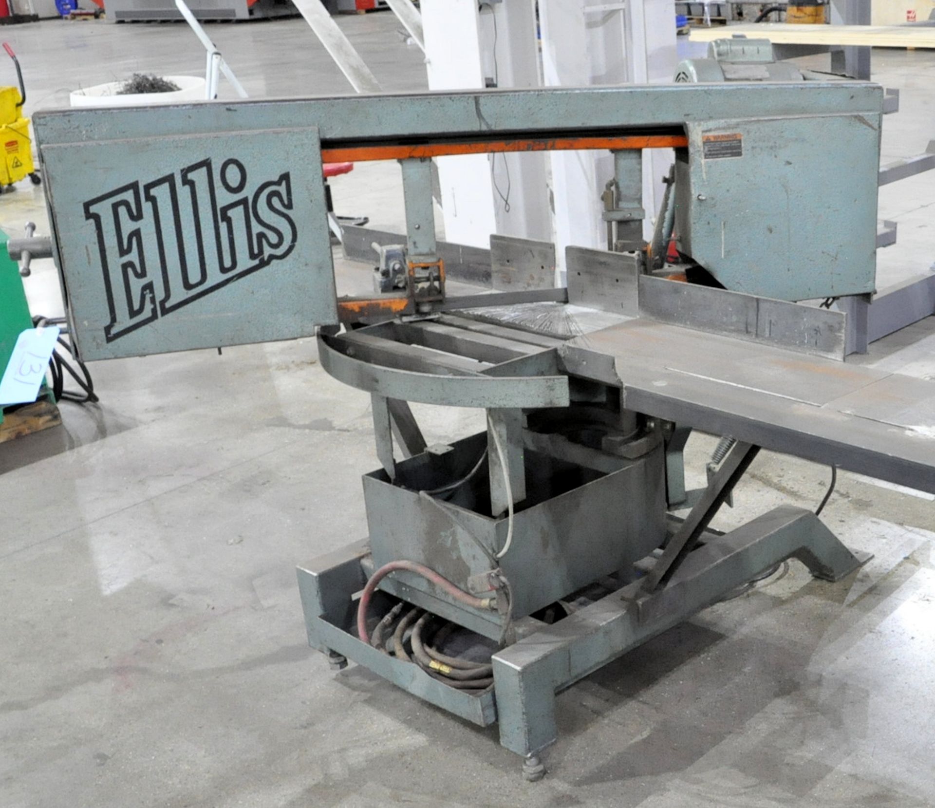 Ellis Miter-Band Model 1800 Horizontal Mitering Head Metal Cutting Band Saw, 9" x 14" Capacity