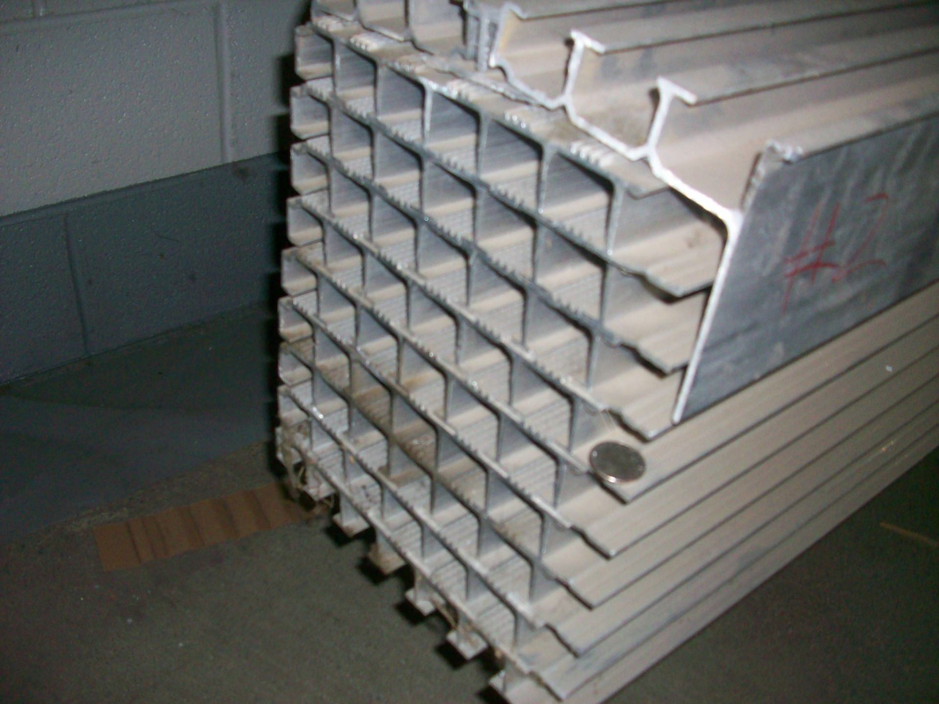 Lot-Aluminum Extrusion and Corrugated Galvanized Materials on (1) Rack, (Rack Not Included) - Image 6 of 17