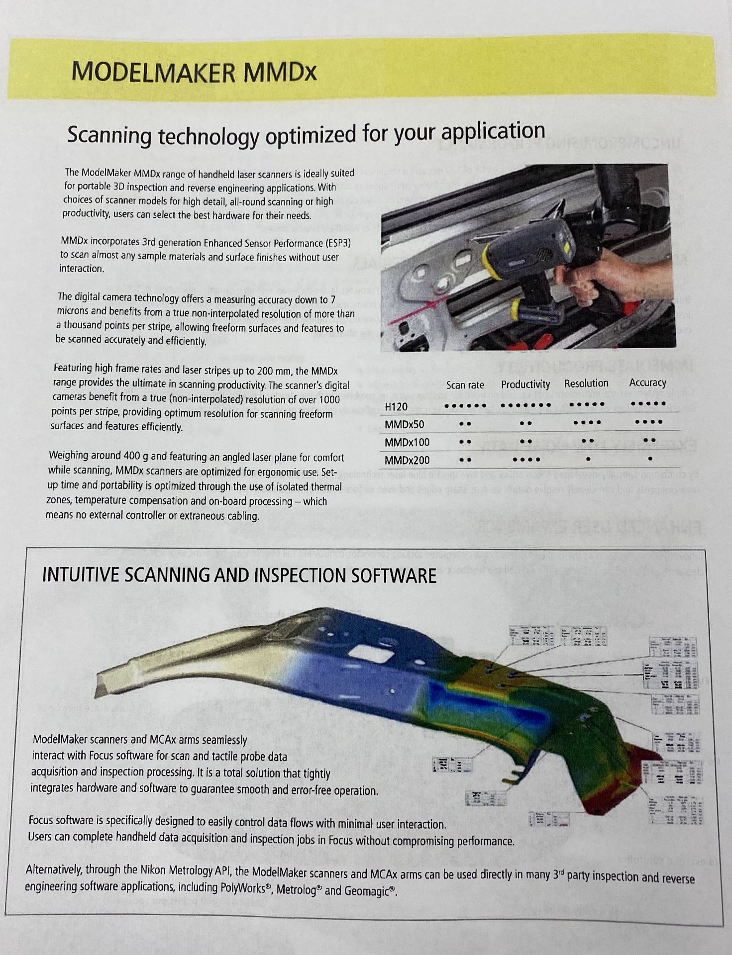 Nikon MCAx,7-Axis 3D Laser Scanner with MMDx 100 System, Deployment Arm, Computer & Software, (2017) - Image 7 of 10