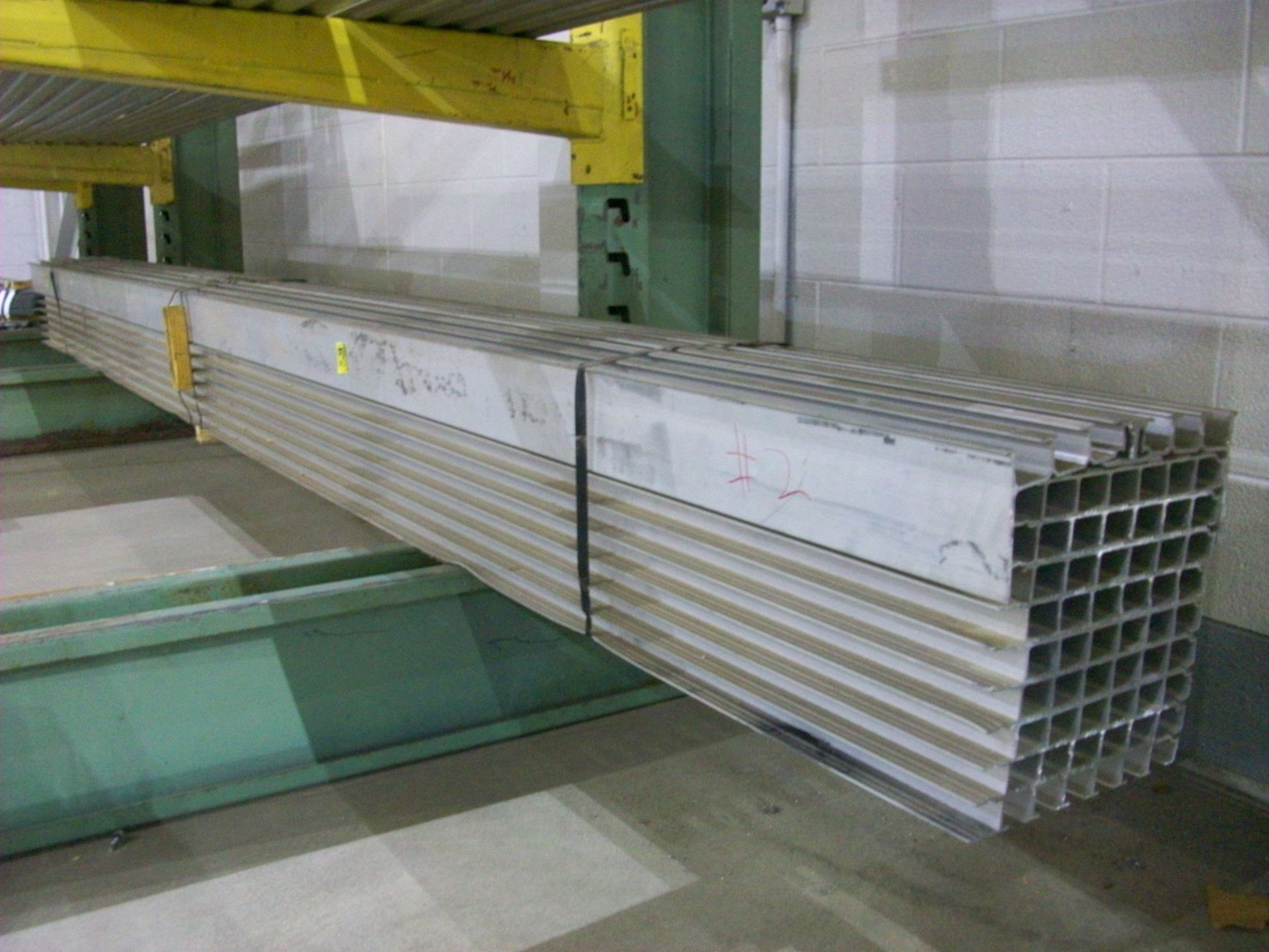 Lot-Aluminum Extrusion and Corrugated Galvanized Materials on (1) Rack, (Rack Not Included) - Image 5 of 17