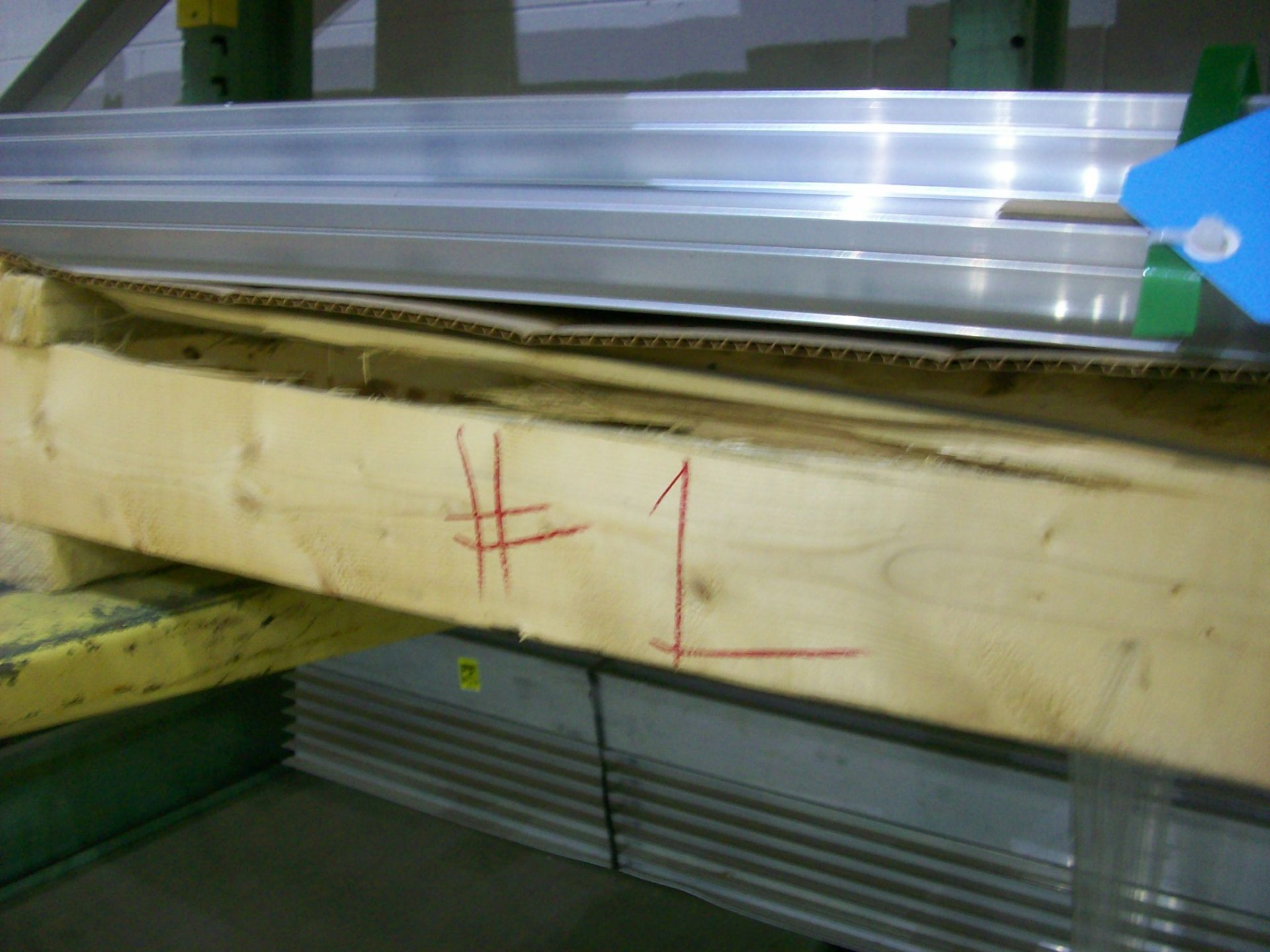 Lot-Aluminum Extrusion and Corrugated Galvanized Materials on (1) Rack, (Rack Not Included) - Image 4 of 17