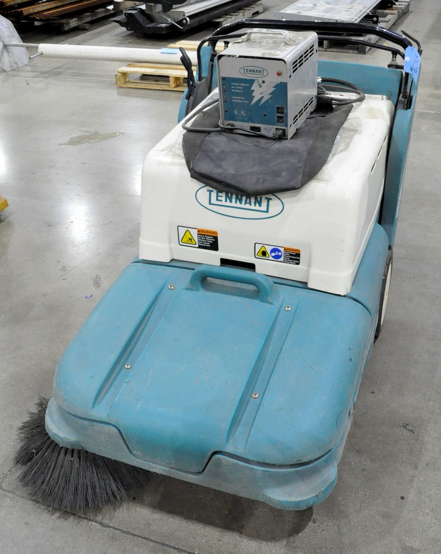 Tennant Model 3640, Electric Walk Behind Floor Sweeper, with Tennant Battery Charger