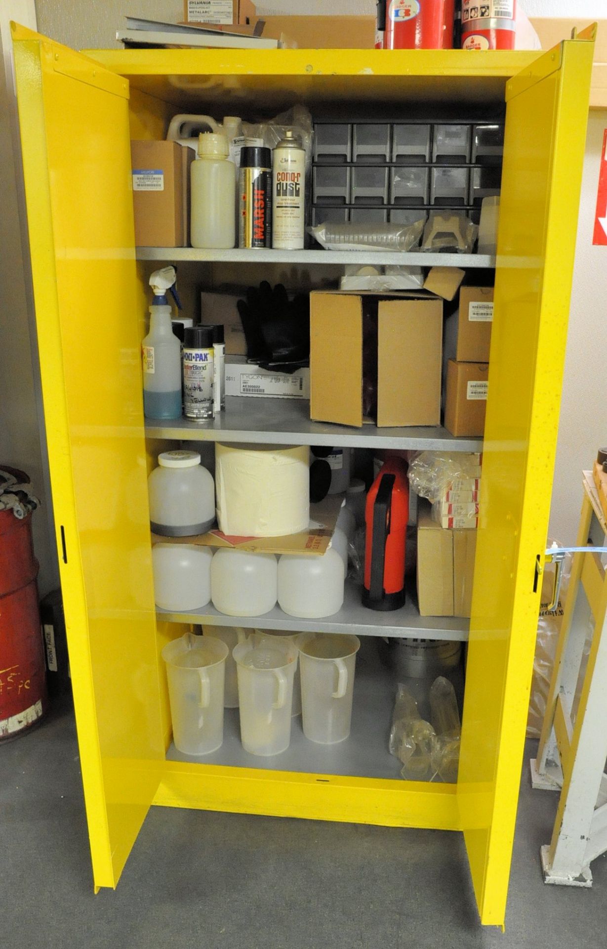 2-Door Tall Safety Cabinet with Contents - Image 2 of 2