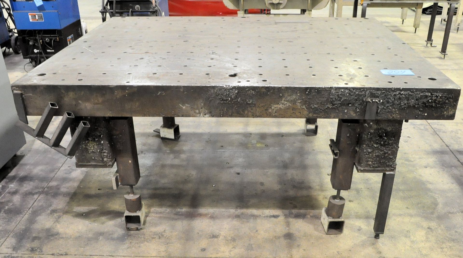 66" x 86" x 7" Steel Welding Table