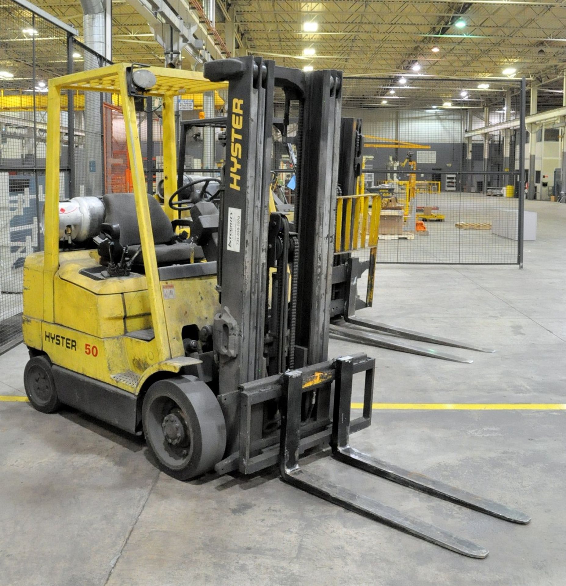 Hyster Model S50XM, 4,850-Lbs. x 189" Lift Capacity, LP Gas Fork Lift Truck - Image 3 of 6