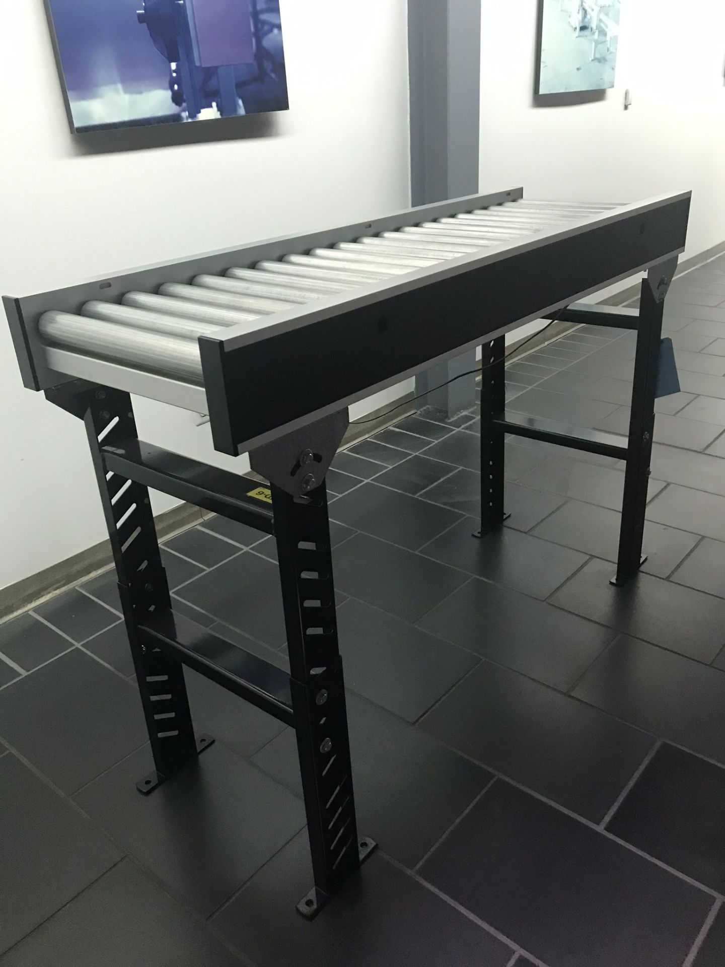 60" Long x 17" Wide, 110 Volt "Power Zone" Powered Roller Conveyor with Interroll Material Sensors