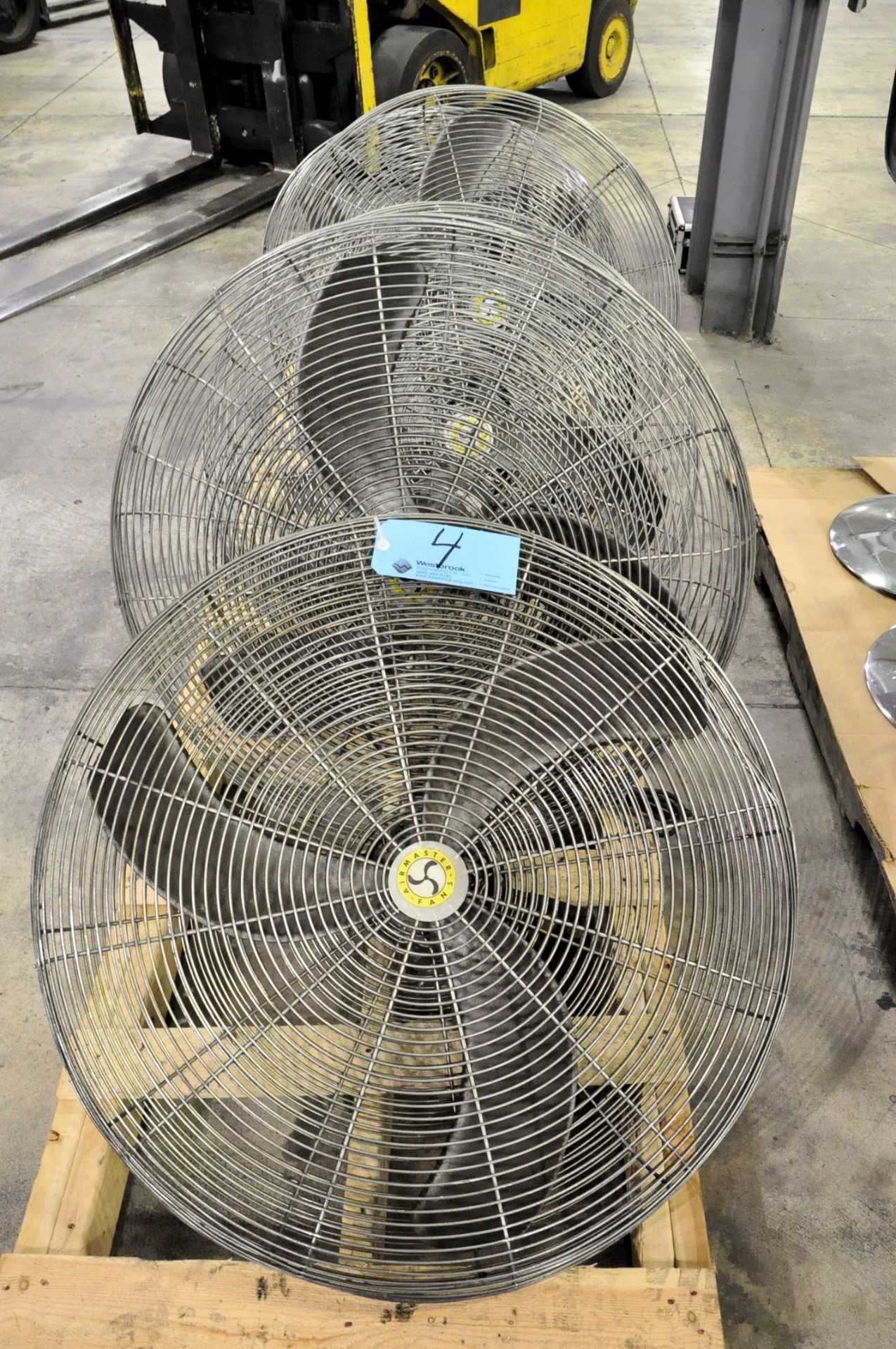 Lot-(5) Air Master 30" Post Mount Style Shop Fans on (1) Pallet