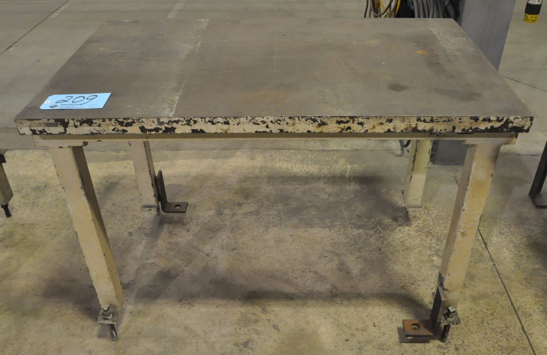 28" x 48" x 1 3/4" Steel Top Work Table