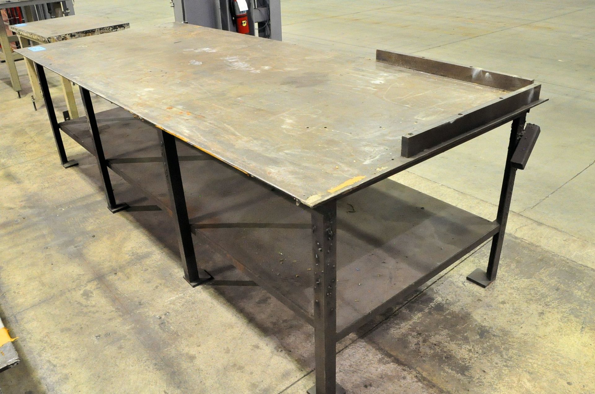 120" x 49 1/2" x 3/8" Steel Top Work Table