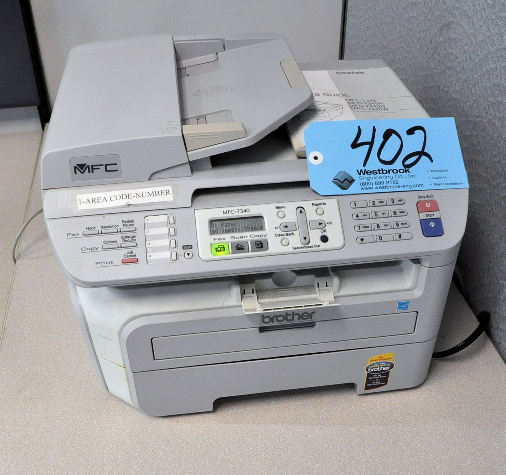 HP Laserjet Pro 400 Color Printer and Brother MFC 7340 Printer, - Image 2 of 2