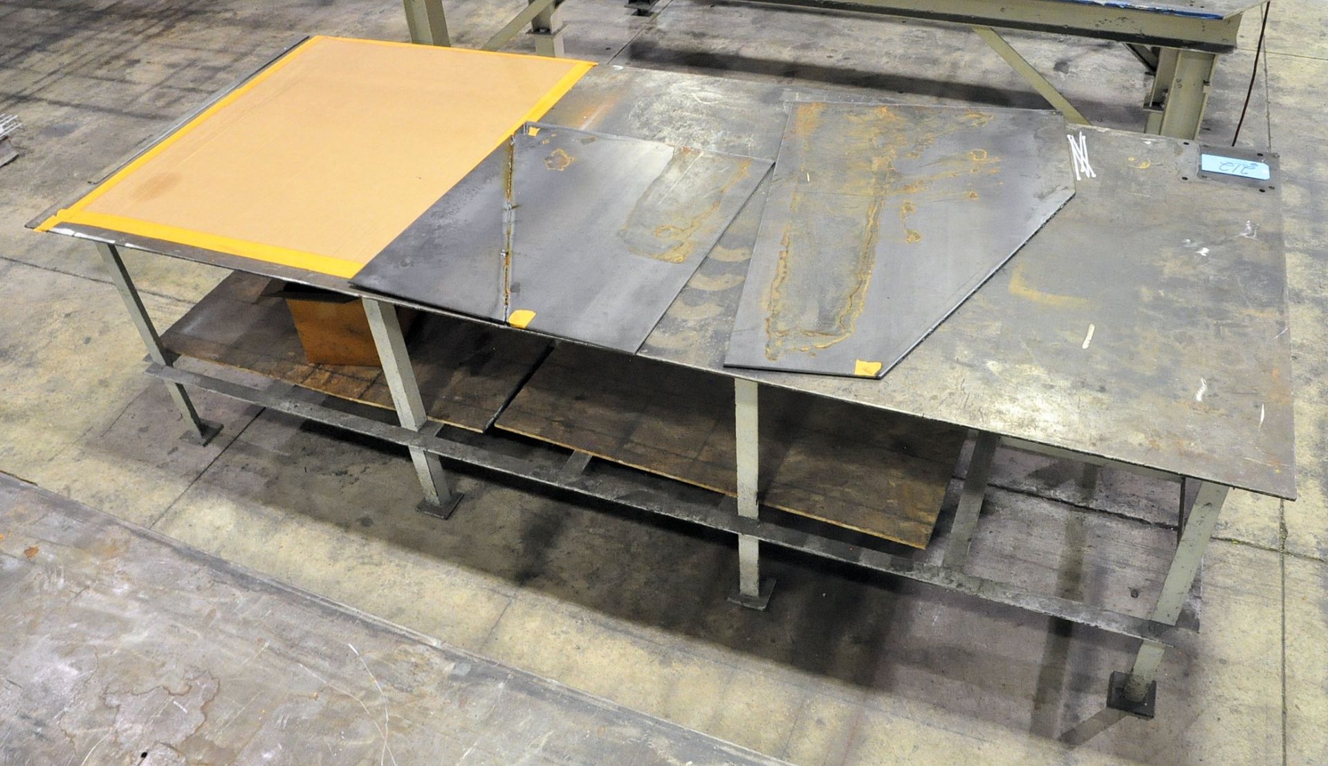 120" x 48" x 3/8" Steel Top Welding Table