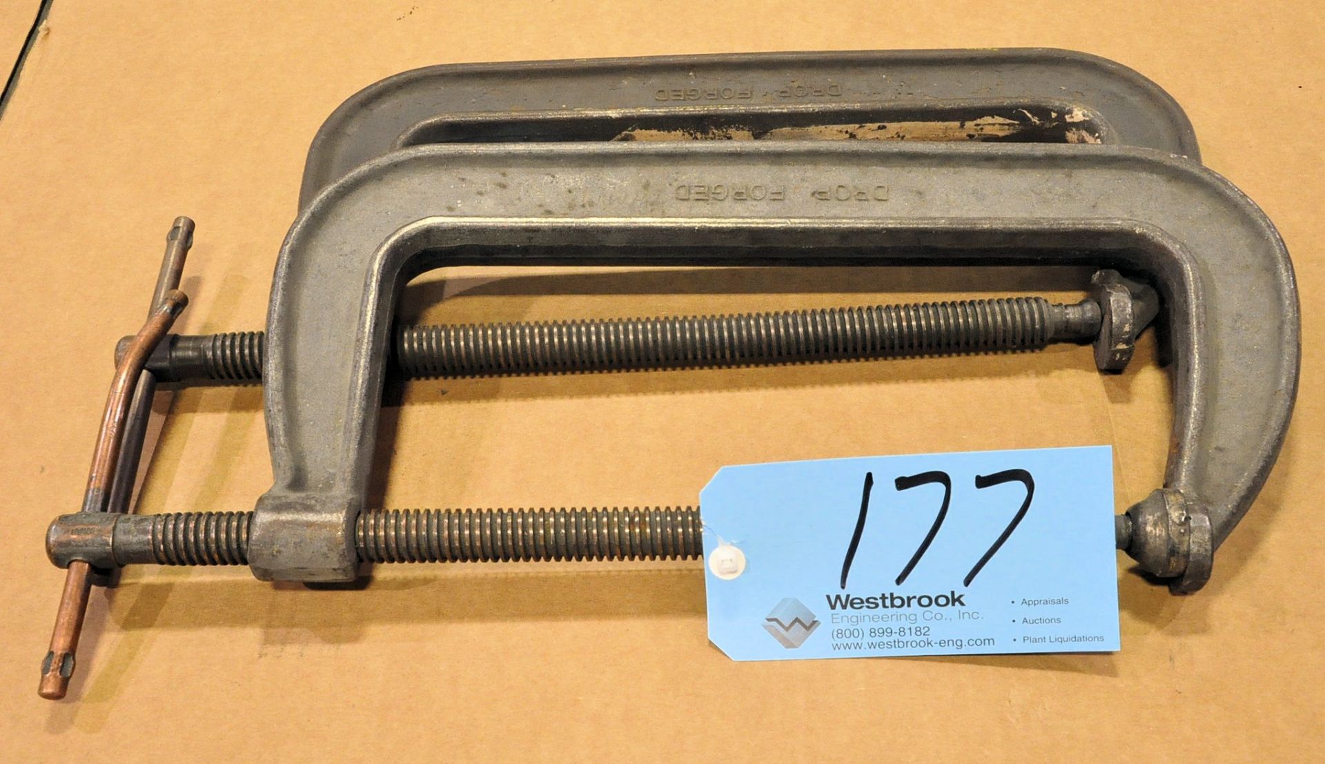 Lot-(2) 12" C-Clamps