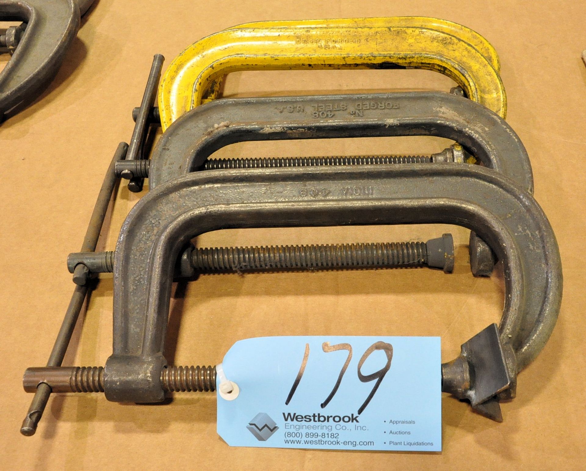 Lot-(4) 8" C-Clamps