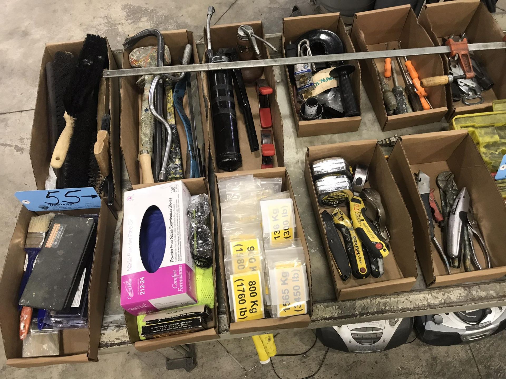 Lot-Asst'd Hand Tools in (11) Boxes with (1) 4-Ton Bottle Jack - Image 2 of 3