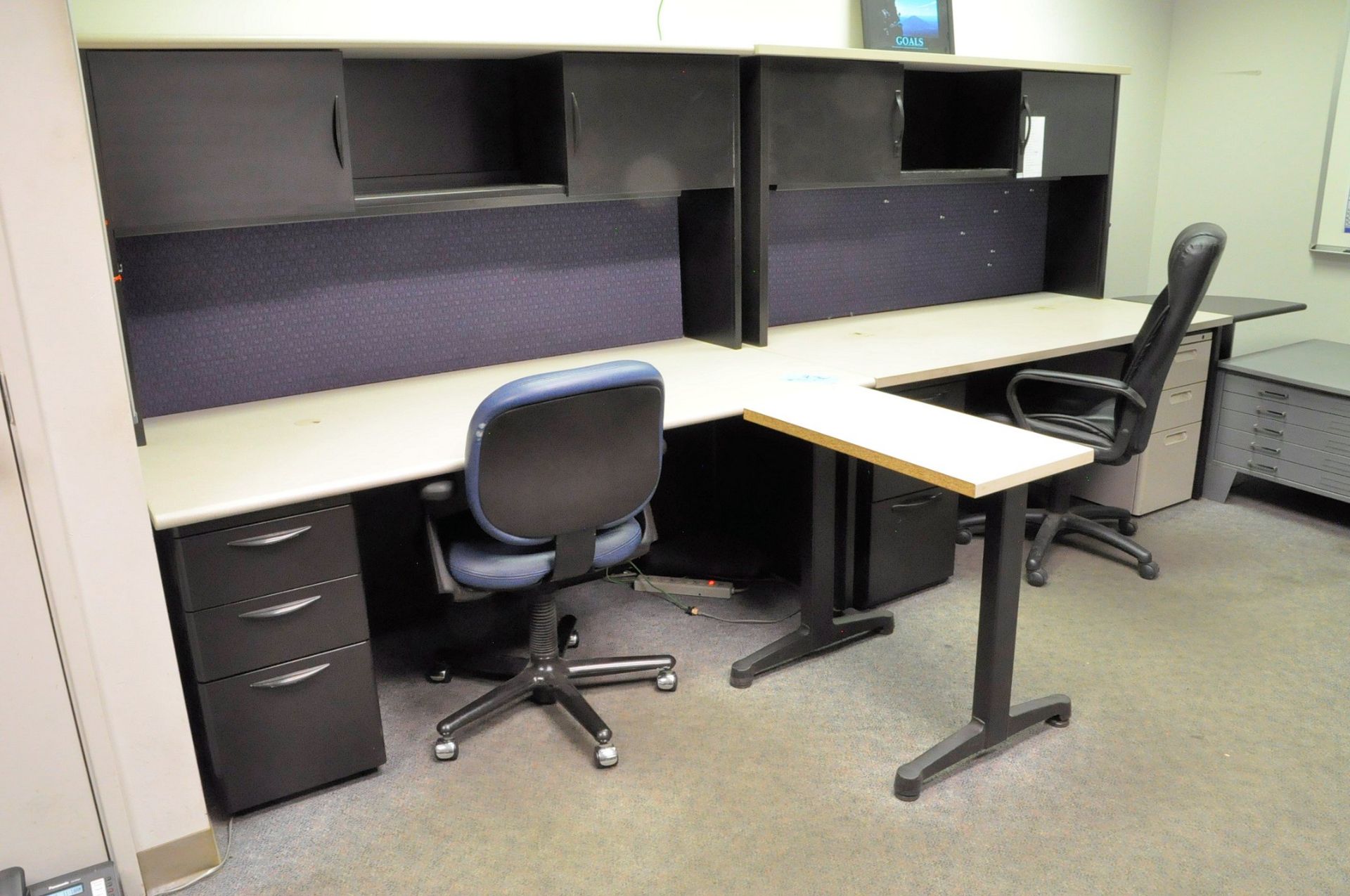 Lot-Modular Office Furniture and Chairs in (1) Office, (No Phones),