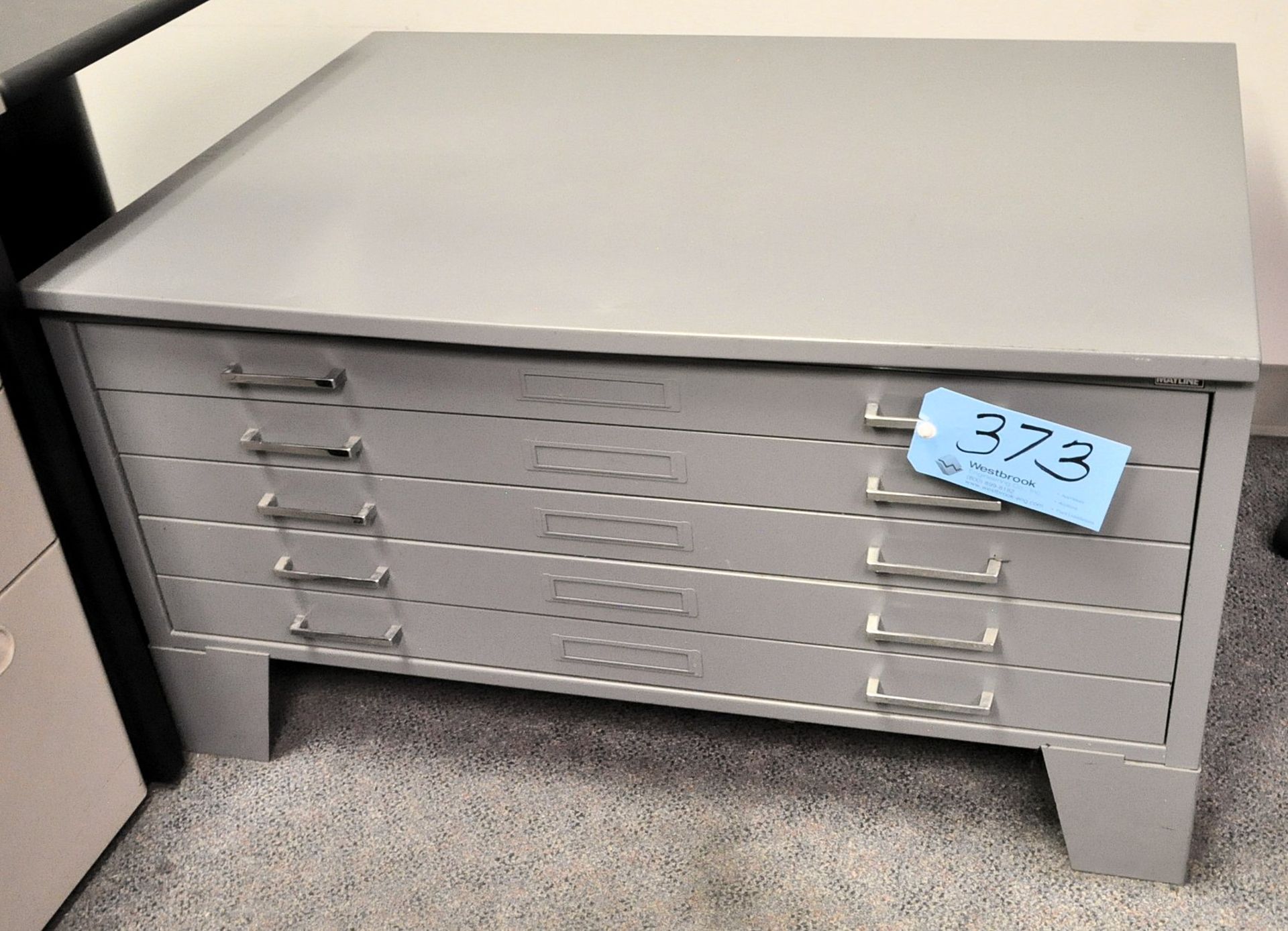 Lot-(2) 5-Drawer Blueprint File Cabinets in (1) Office, (Office #302)