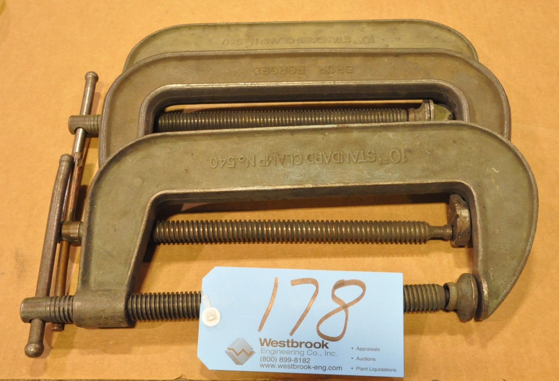 Lot-(3) 10" C-Clamps