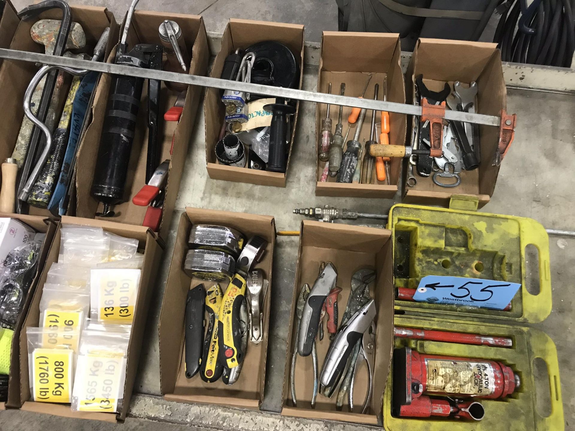 Lot-Asst'd Hand Tools in (11) Boxes with (1) 4-Ton Bottle Jack - Image 3 of 3