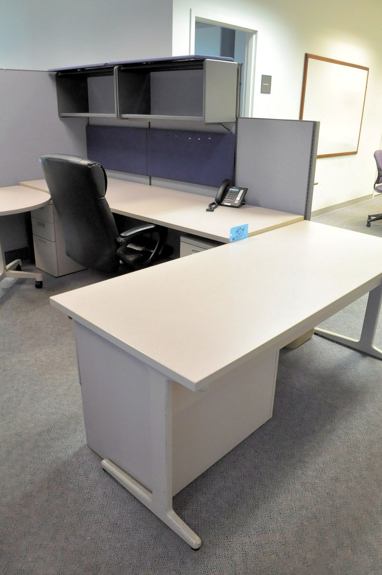 Cubicle Partition Work System in (1) Group in (1) Office, (No Phone),