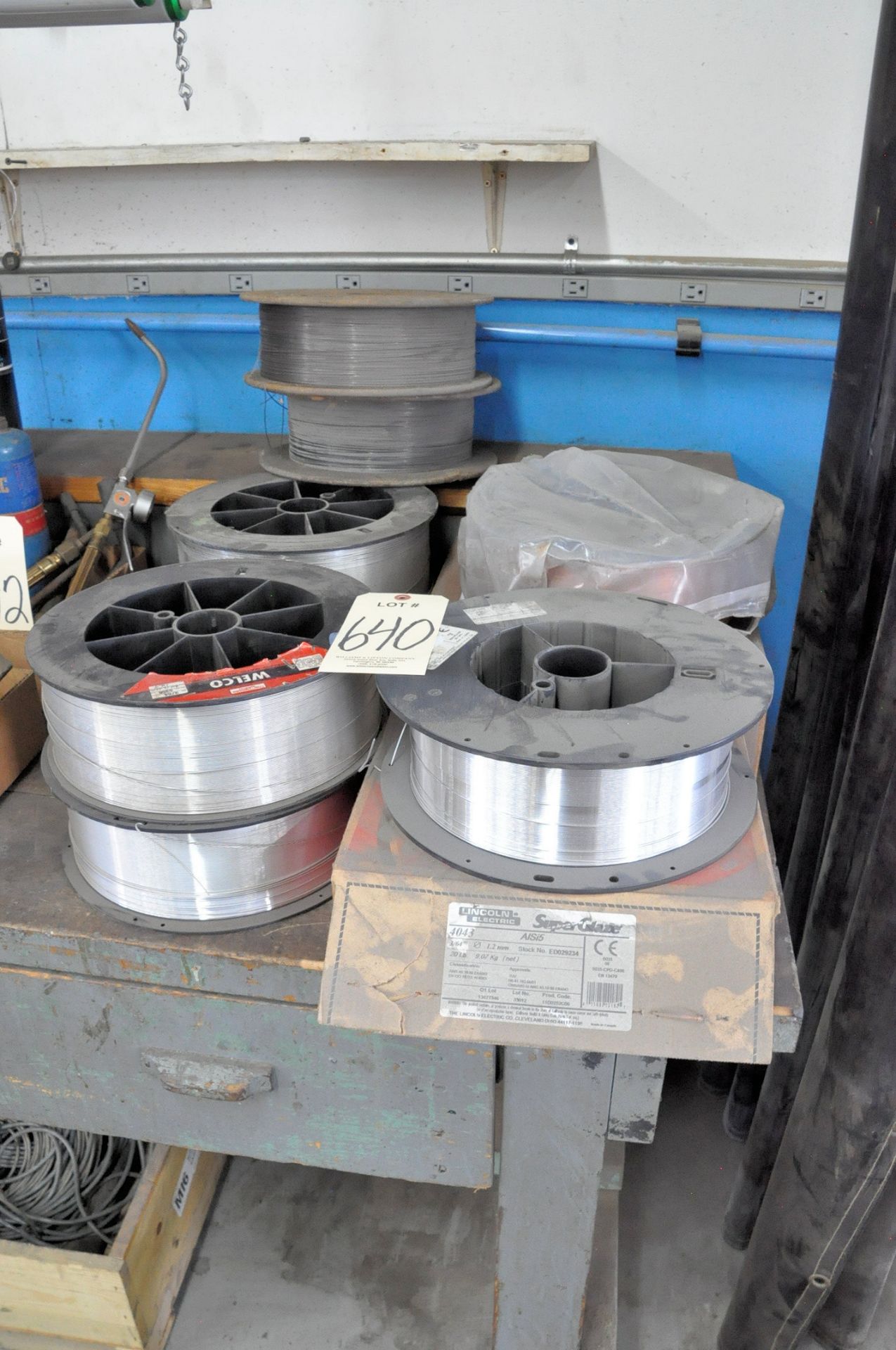 Lot-(9) Spools Various Mig Welding Wire