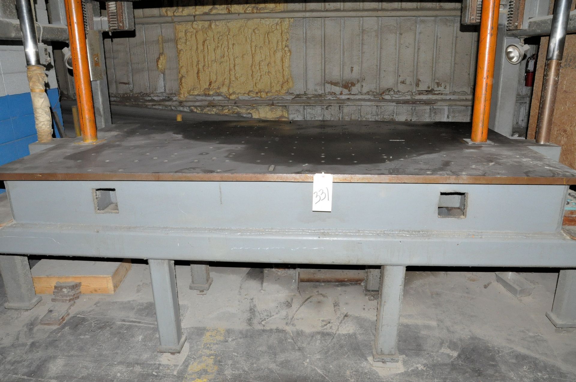 Custom Fabricated & Deisnged 4-Post Style Down Acting Hydraulic Die Tryout Press, S/n N/a, Floor - Image 3 of 4