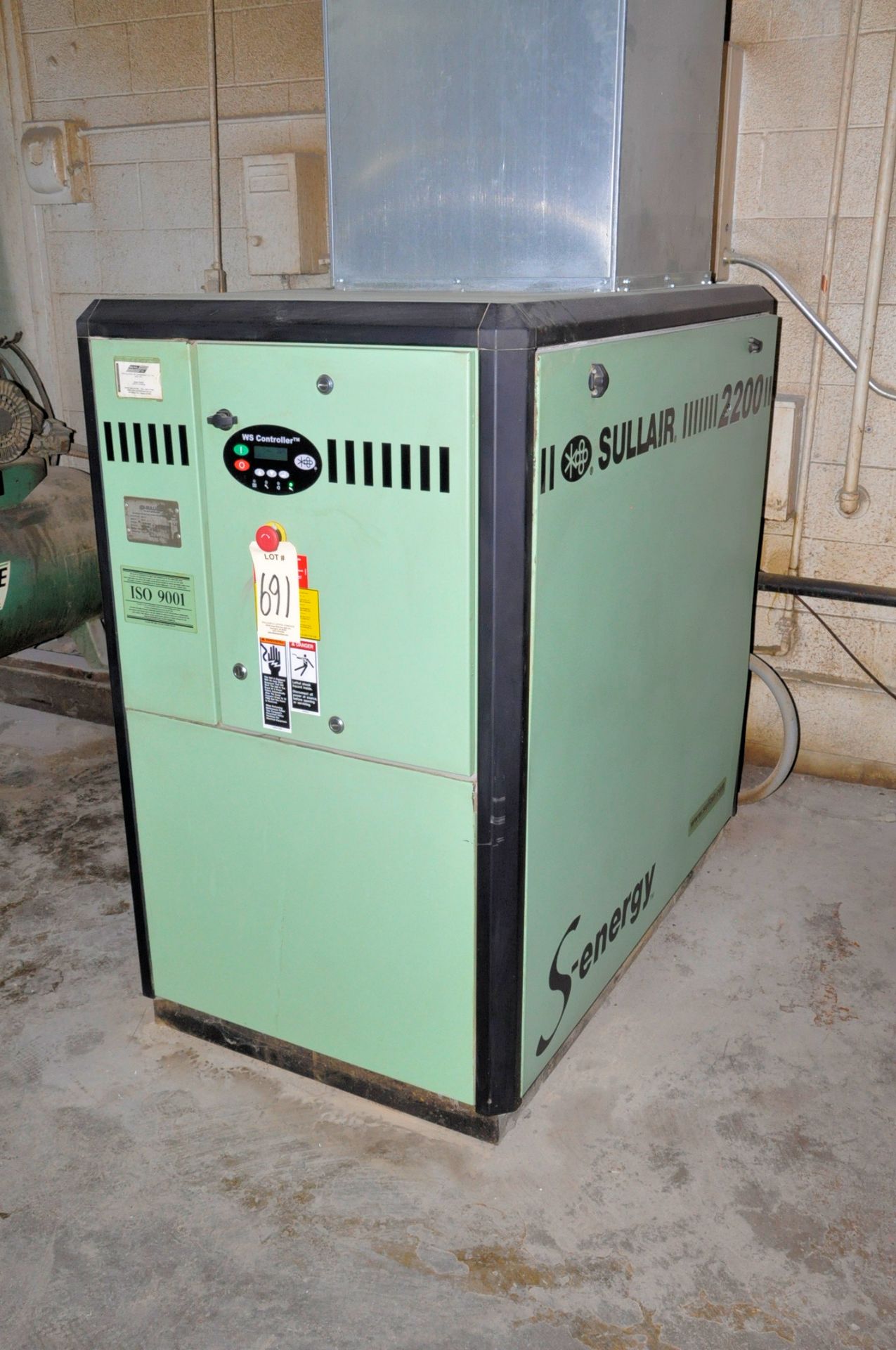 Sullair Model 2200 II - 2209A, Rotary Screw Packaged Air Compressor, S/n 200705 290072 (2007), 30-HP - Image 2 of 3