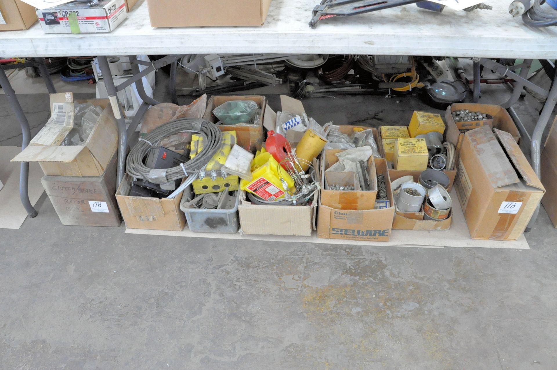 Lot-Various Electrical and Hardware Under (1) Table