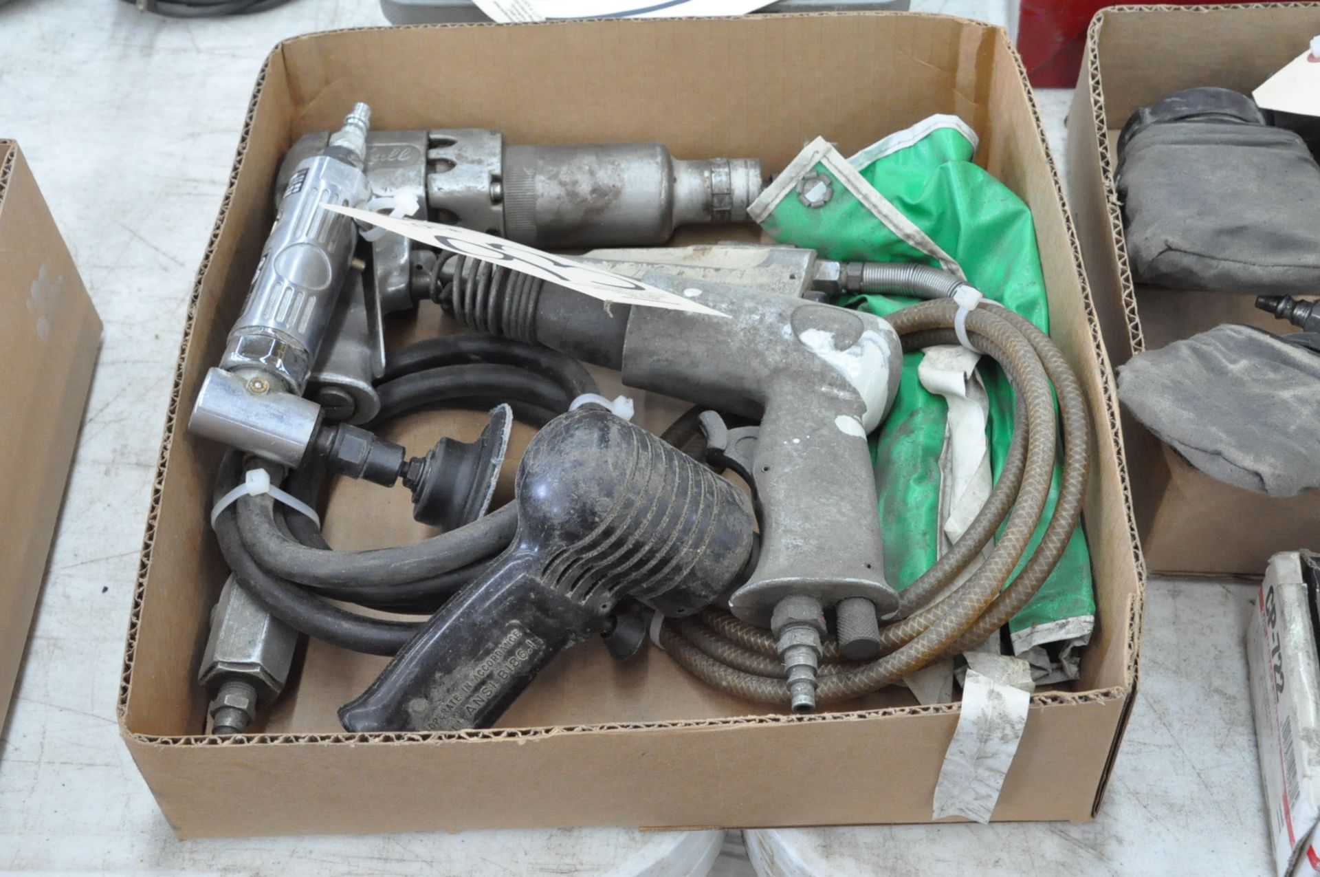 Lot-(5) Assorted Pneumatic Tools in (1) Box