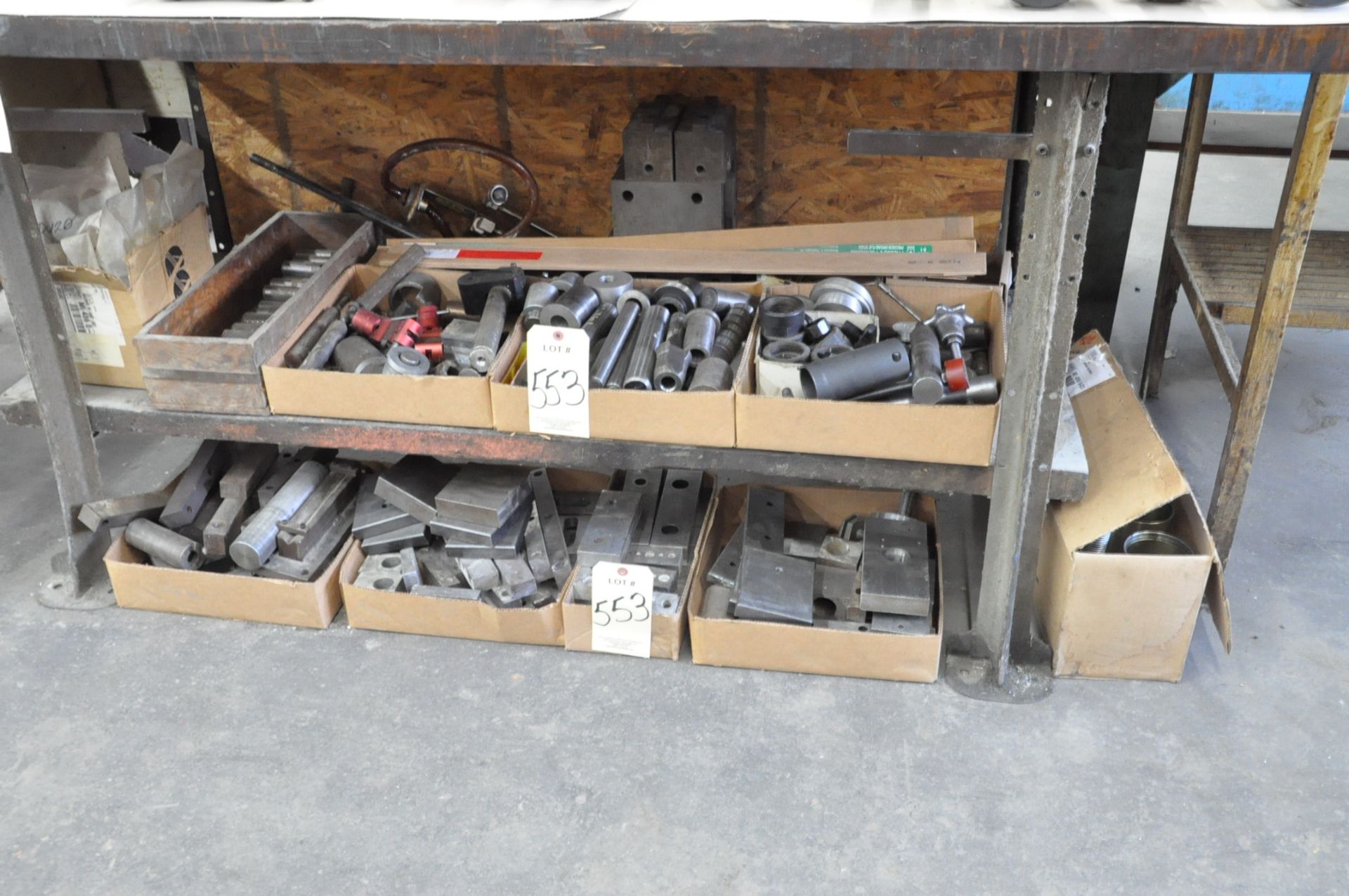 Lot-Setup and Various Tooling in (8) Boxes Under (1) Bench