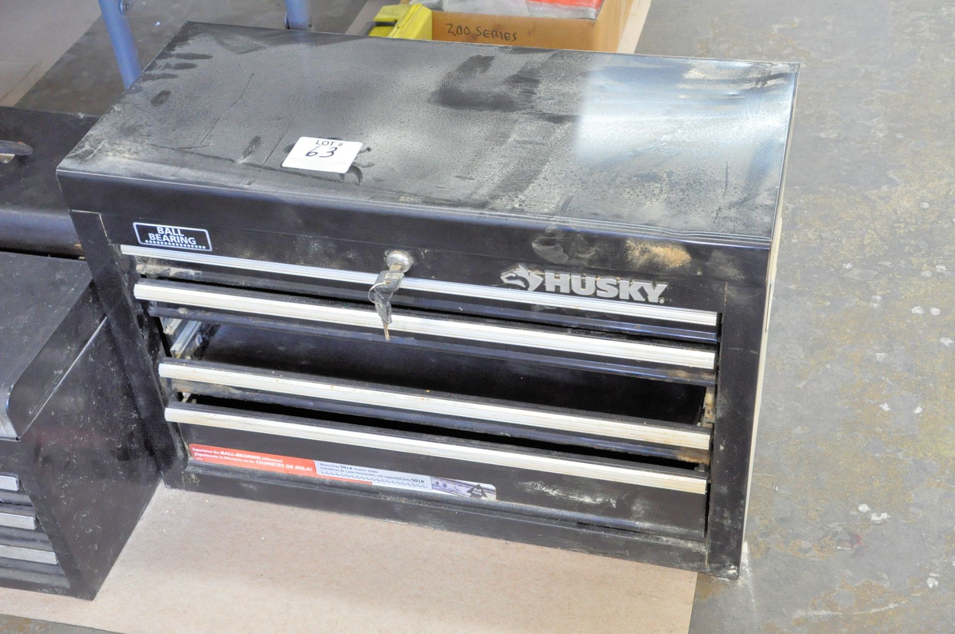 Husky 5-Drawer Flip Top Tool Box, (Missing (1) Drawer)