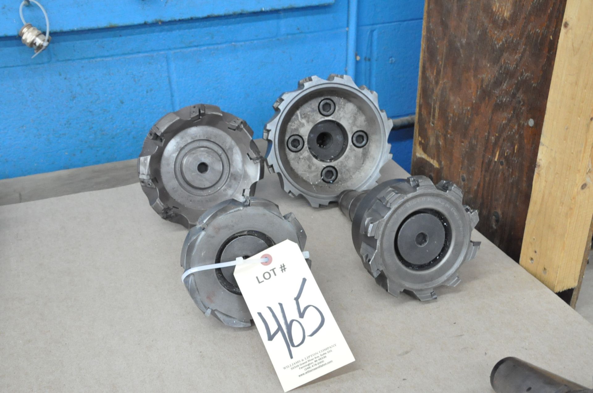 Lot-(4) BT 50 Taper Tool Holders with Face Mill Heads