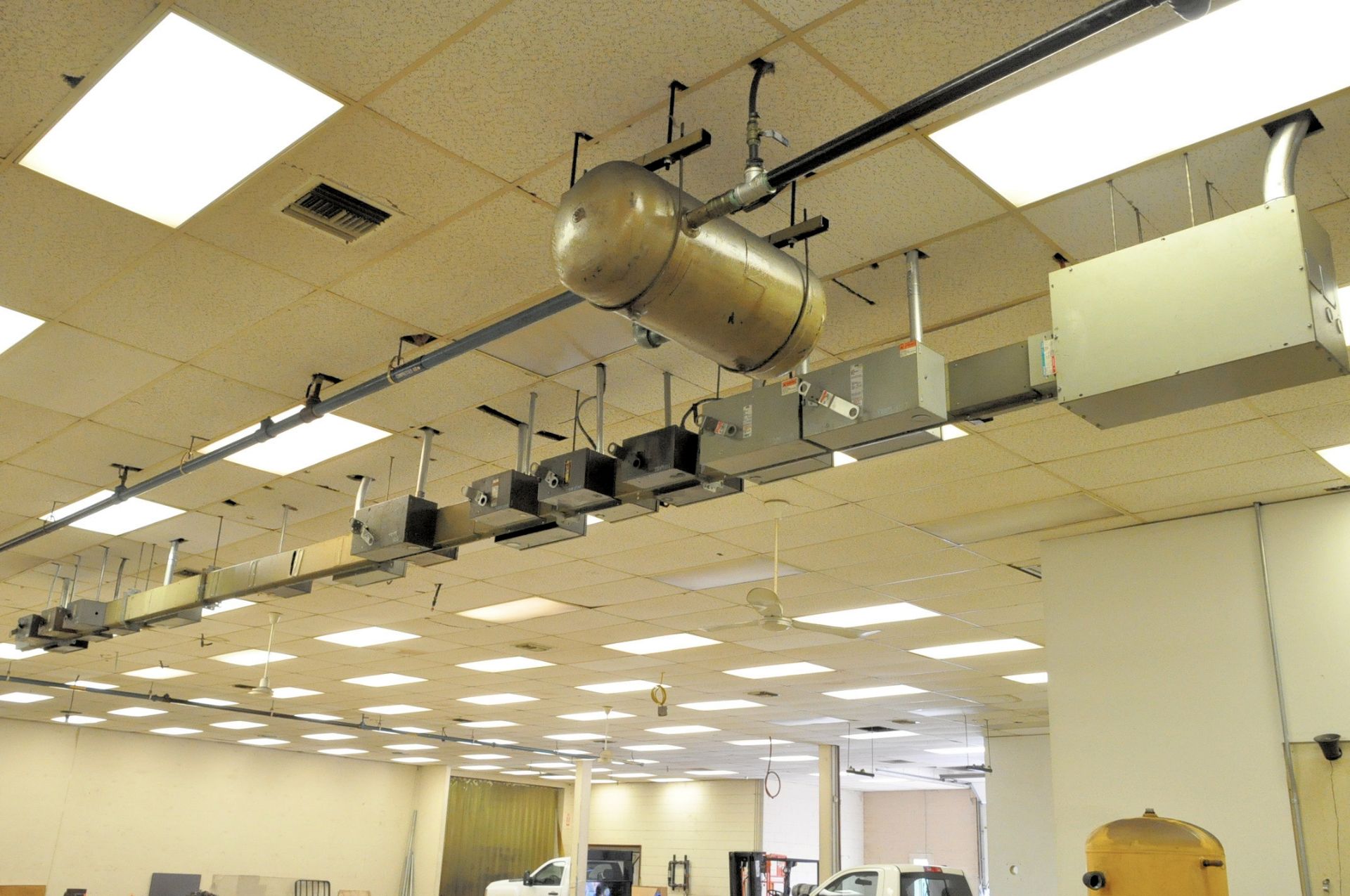 600-Amps Buss Bars and Buss Plugs, Single Run in the Ceiling,