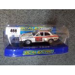 Scalextric - a rare Ford Escort Mk 1 London Mexico rally car,