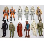 Star Wars - twelve unboxed figures from the 1980s and 1990s comprising Obi-Wan-Kenobi,