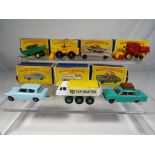 Matchbox - seven diecast vehicles in original boxes models vary in condition for E to M with boxes