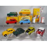 Atlas Editions and Corgi - three boxed diecast vehicles and six unboxed to include Mr Bean Mini,