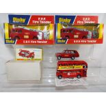 Corgi and Dinky - Four diecast vehicles in original boxes comprising Dinky # 195,